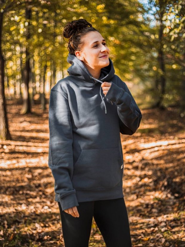 Dámská mikina Bez potisku - modrošedá