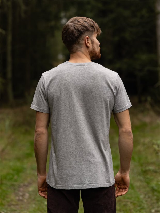 Pánské tričko Les - šedé