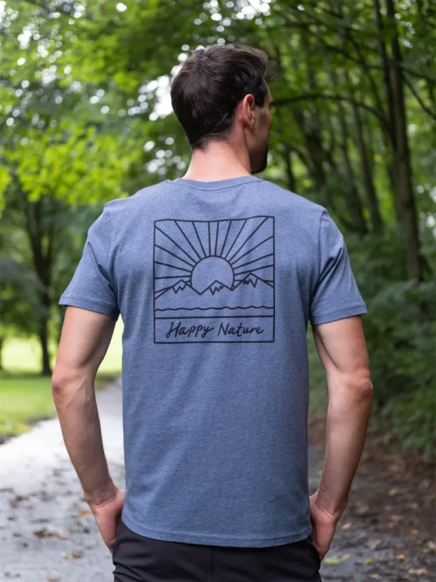 Pánské tričko Západ - modrošedé