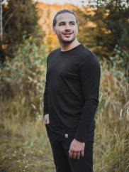 Zachraňte pánské tričko s dlouhým Dobrodruh - černé