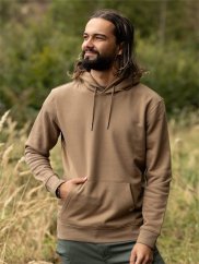 Pánská mikina Bez potisku - hnědá