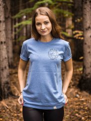 Zachraňte dámské tričko Planet B - modré