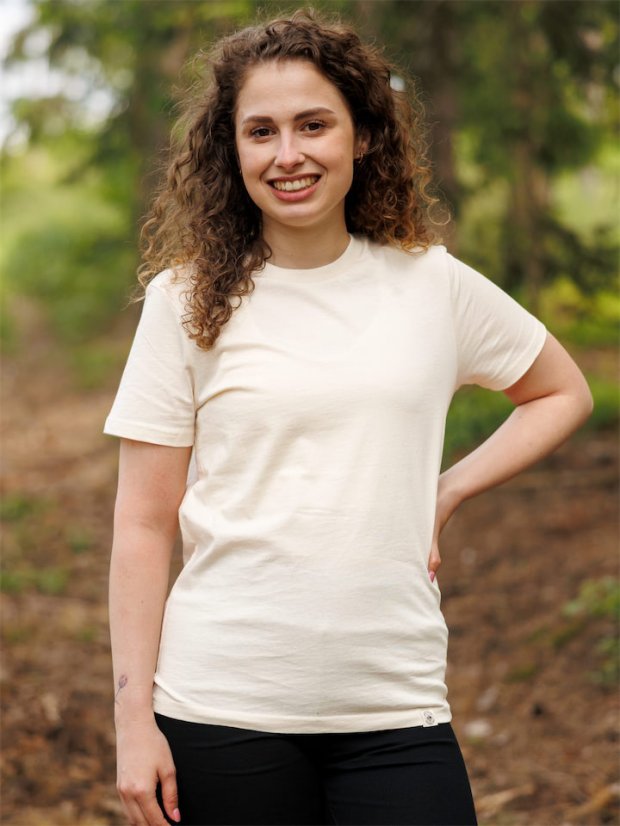 Dámské tričko Bez potisku - naturální