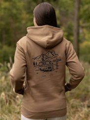 Dámská mikina Vanlife - hnědá