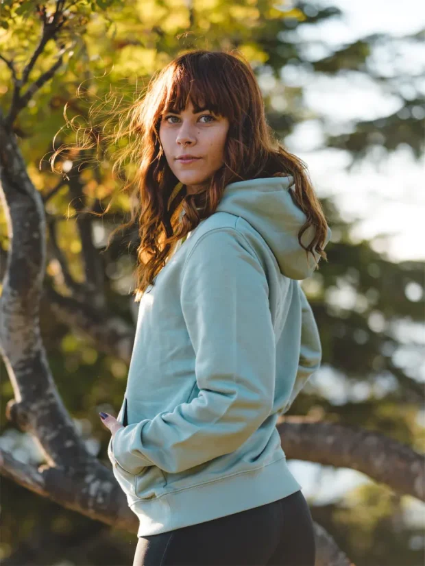 Dámská mikina Vrcholky - mintová