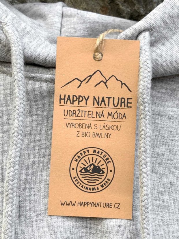 Zachraňte pánská mikina Život v přírodě - šedá