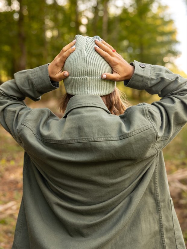 Košilová bunda - zelená