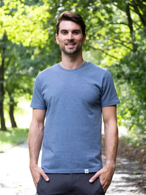 Pánské tričko Západ - modrošedé