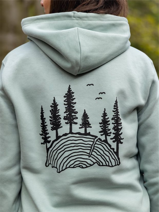 Zachraňte dámská mikina Les - mintová