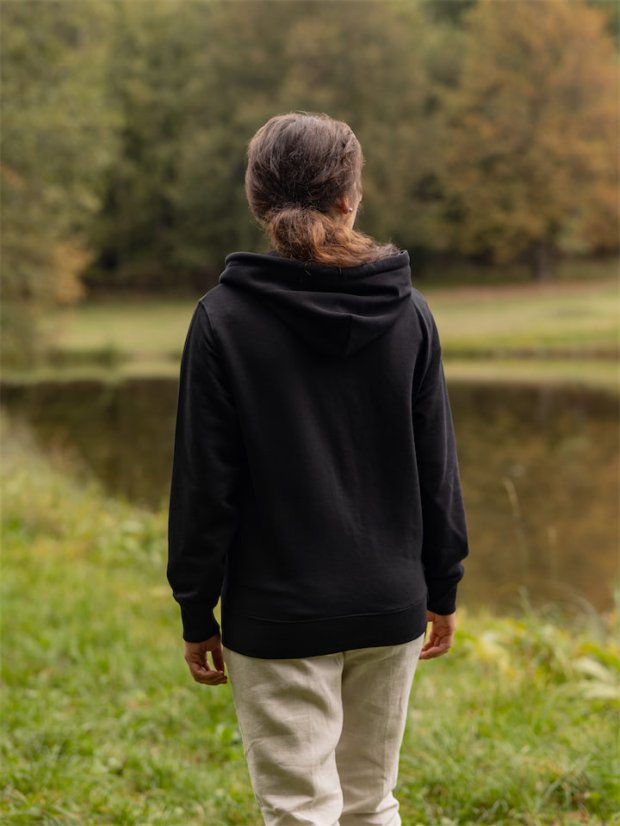 Dámská rozepínací mikina Bez Potisku - černá