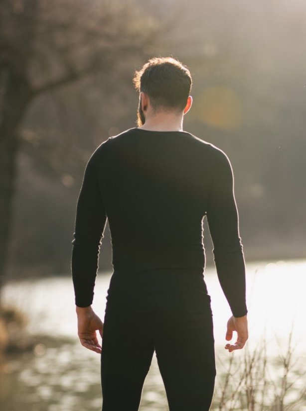 Pánské podvlékací termo tričko - Barva: Černá, Velikost: XXL