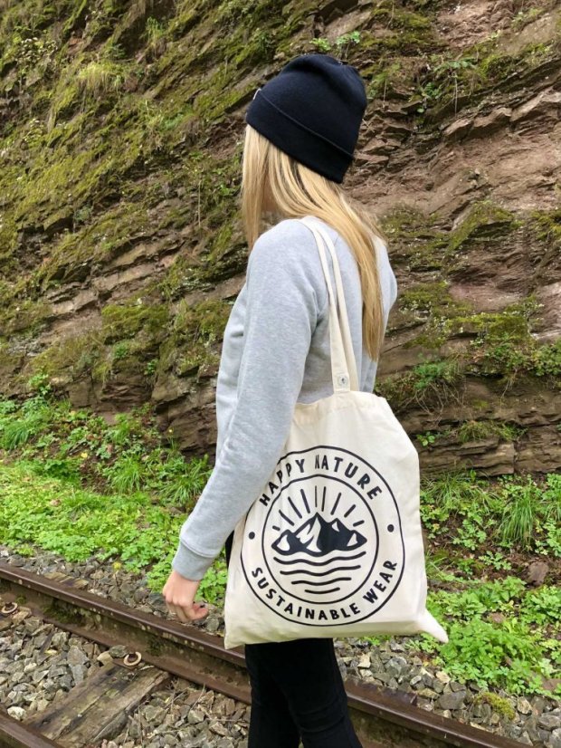 Zachraňte plátěná taška Happy Nature