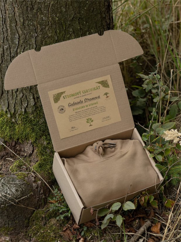 Dámská mikina Bez potisku - hnědá