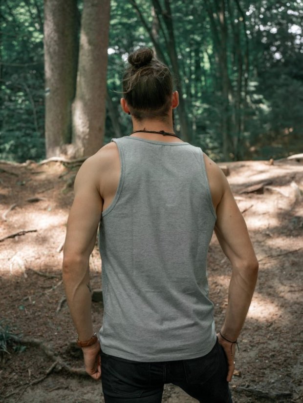 Pánské tílko Hit the mountains - šedé