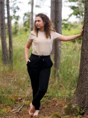 Dámské tepláky Bez potisku - černé