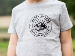 Dětské tričko HN Logo malé - šedé