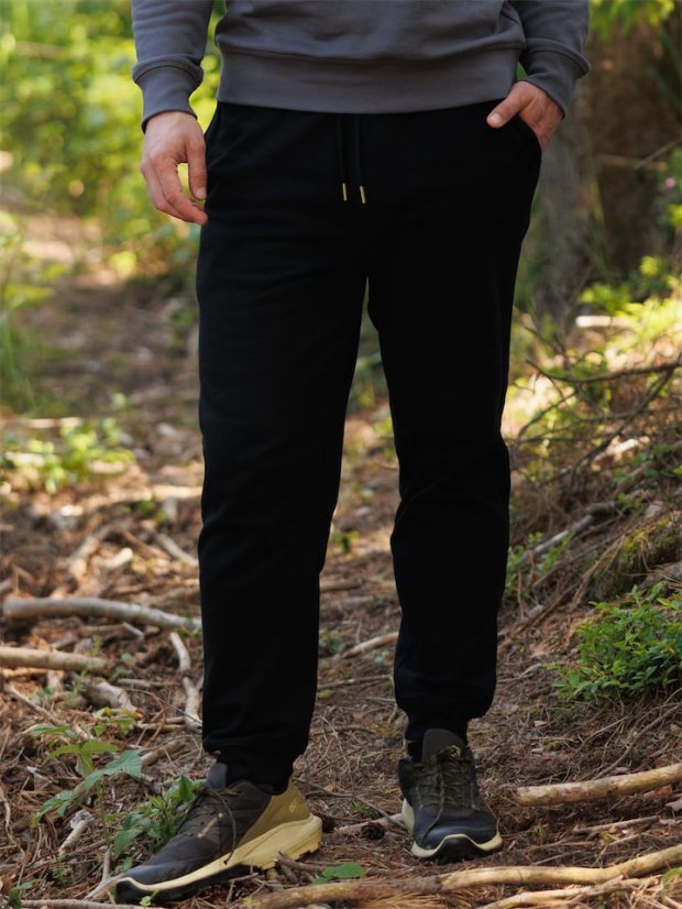 Pánské tepláky Bez potisku - černé