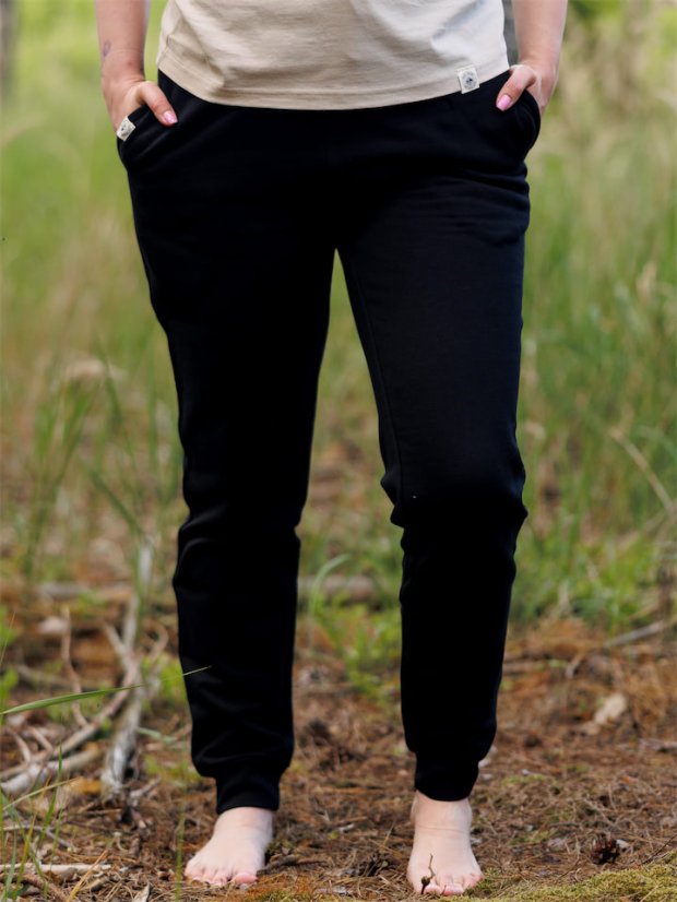 Dámské tepláky Bez potisku - černé