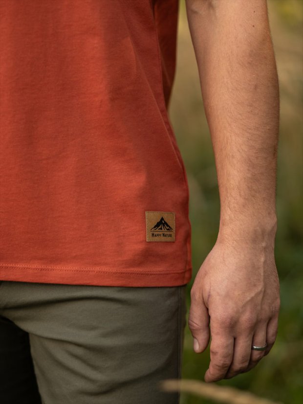 Pánské tričko Mountains - cihlové