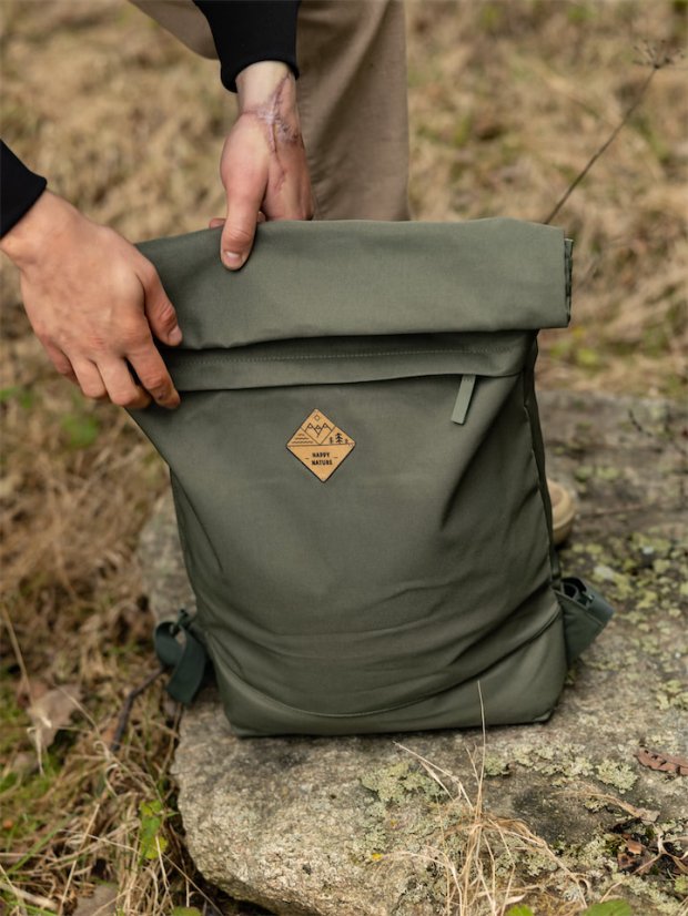 Batoh recyklovaný Příroda - khaki