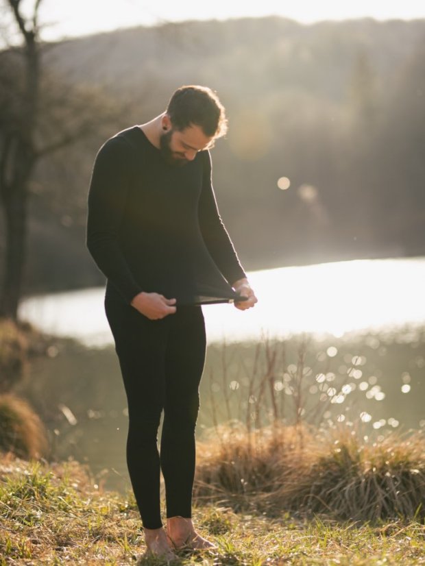 Pánské podvlékací termo tričko - Barva: Černá, Velikost: XXL