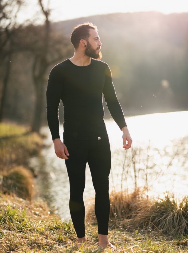 Pánské podvlékací termo tričko - Barva: Černá, Velikost: XXL