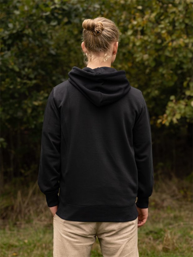 Pánská rozepínací mikina V srdci - černá