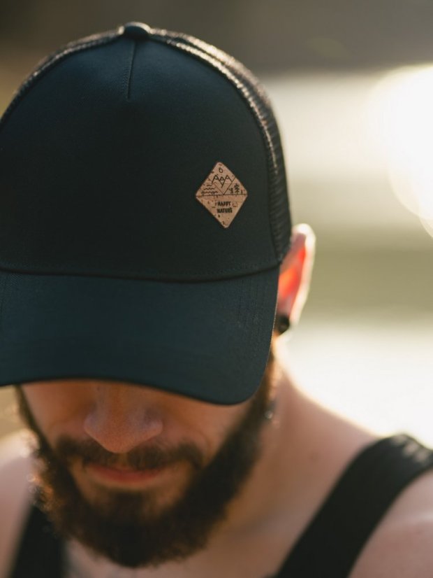 Kšiltovka se síťkou Příroda - černá