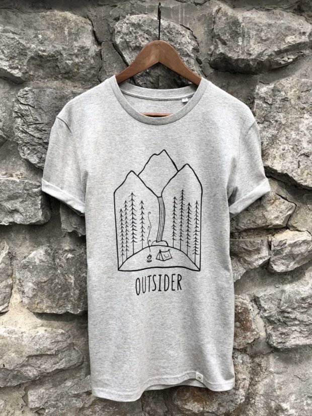 Dámské tričko Outsider - šedé