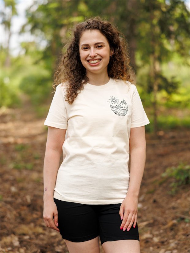 Dámské tričko Oceán - naturální