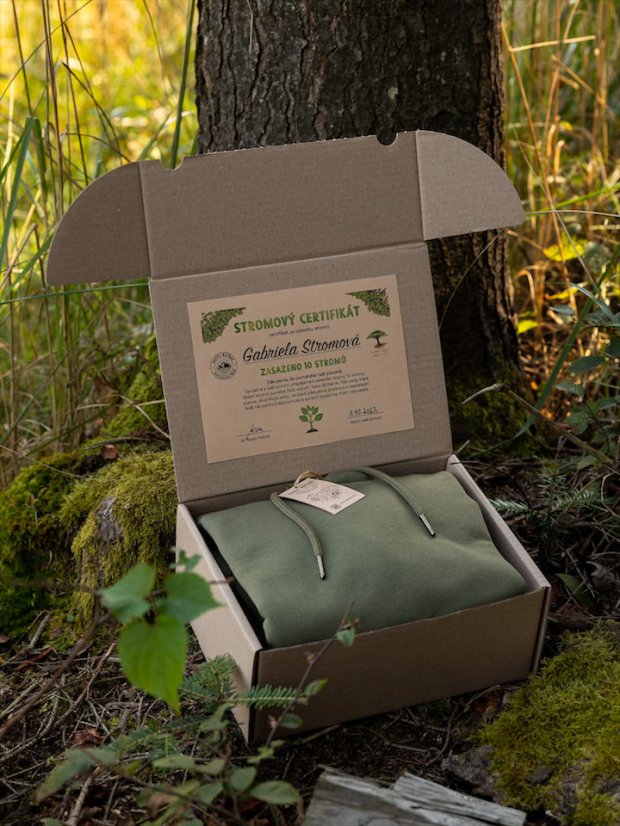 Pánská mikina Bez potisku - khaki