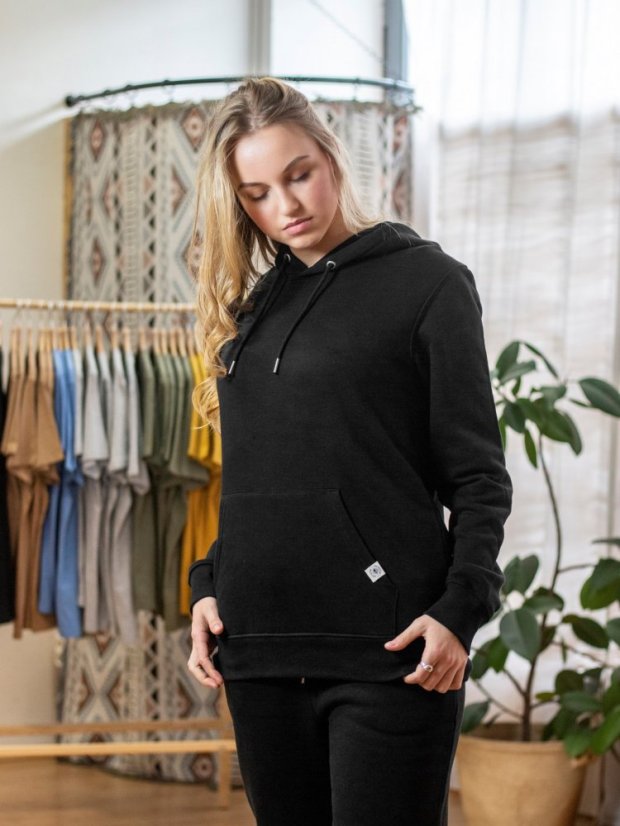 Dámská mikina Bez potisku - černá