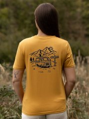 Dámské tričko Vanlife - hořčicové