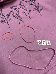 Zachraňte dámské mikinošaty Kvítí - ibiškové