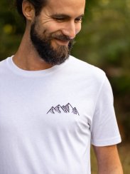 Pánské tričko Pohoří - bílé
