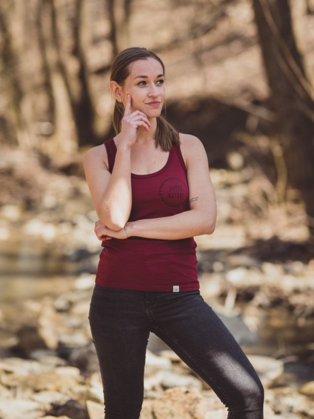 Zachraňte dámské tílko Connection - vínové