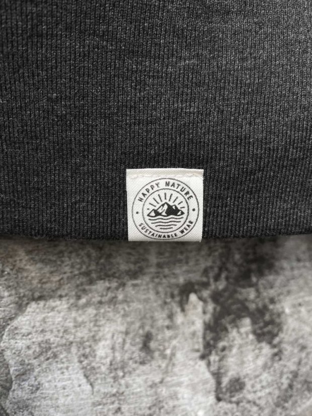 Pánská rozepínací mikina Bez potisku - tmavě šedá