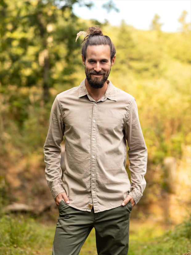 Zachraňte pánská košile - béžová