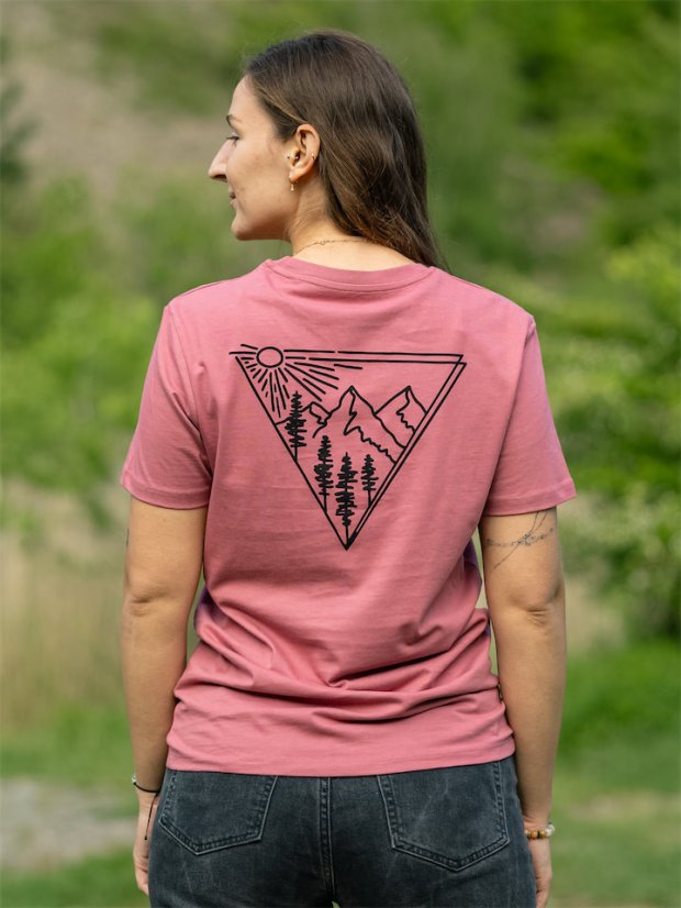 Dámské tričko Východ - malinové