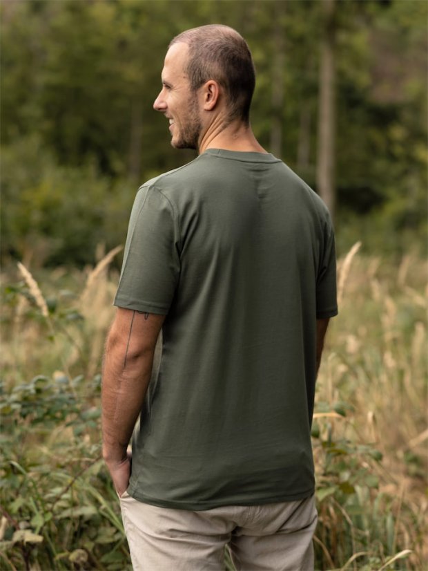 Pánské tričko Pohoří - zelené