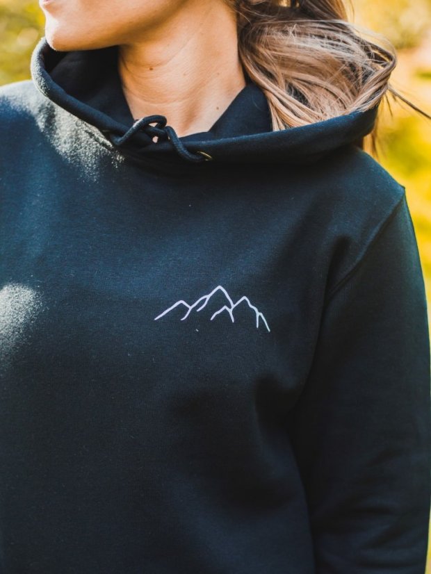 Dámské mikinošaty Hory - černé