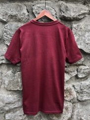 Pánské tričko Bez potisku - vínové