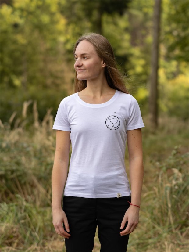 Dámské tričko Planetka - bílé