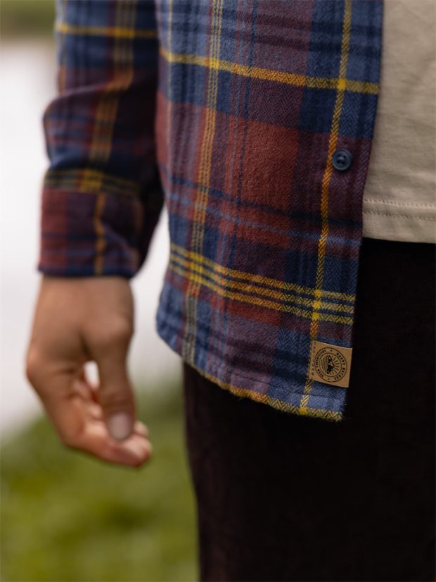 Pánská flanelová košile - károvaná