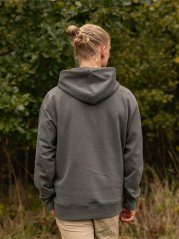 Pánská mikina Bez potisku - lávově šedá
