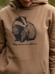 Dámská mikina Jezevec - hnědá