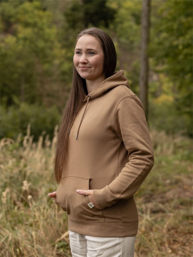 Dámská mikina Vanlife - hnědá