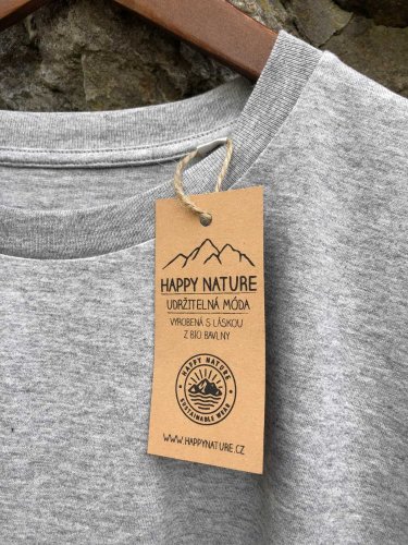 Zachraňte pánské tričko Hory - šedé