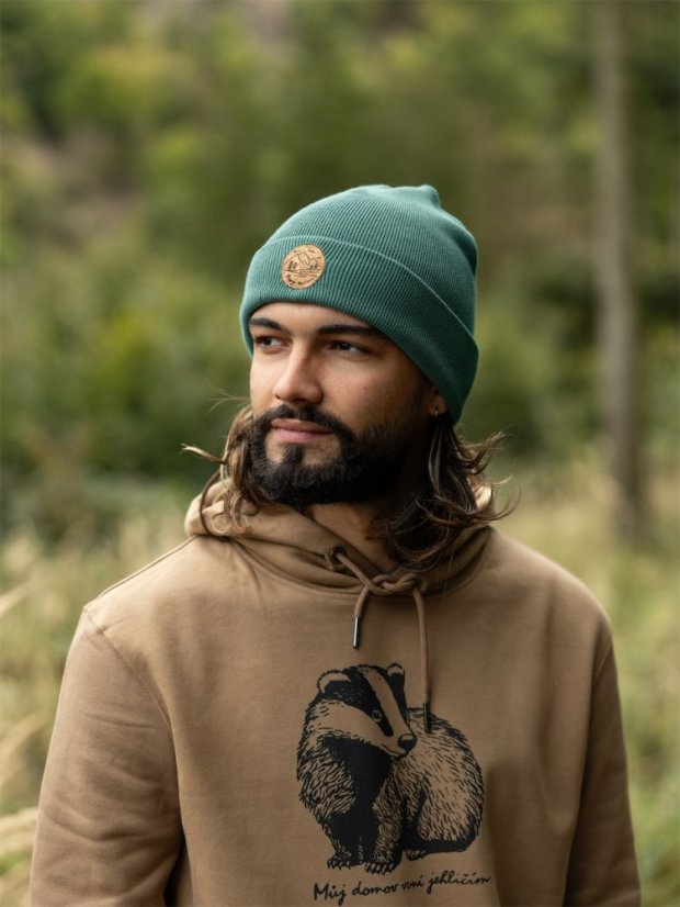 Čepice Krajinka - zelenomodrá