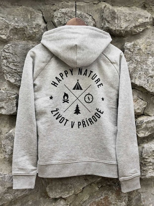 Dámská mikina Život v přírodě - šedá